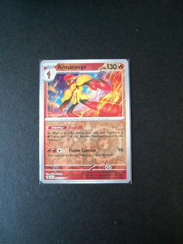 2360. Nieuwe Pokemon Kaart holofoil ARMAROUGE HP130 041/198, Verzenden, Nieuw, Losse kaart, Foil