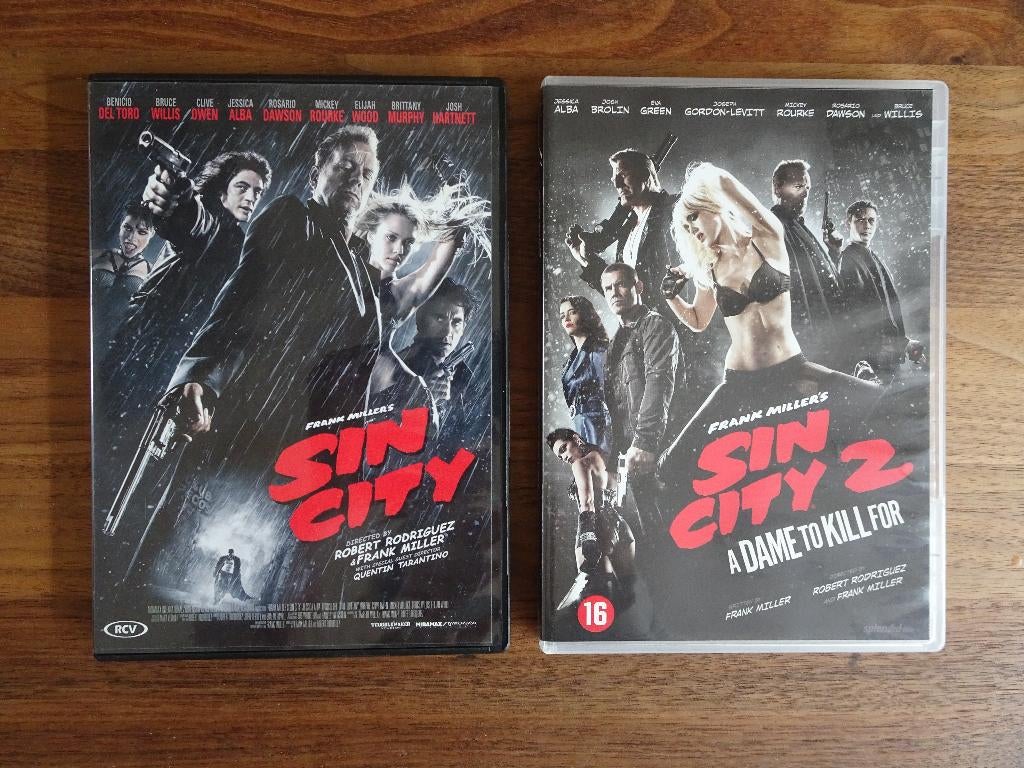 Sin City 1 en Sin City 2 dvd, Vanaf 16 jaar, Ophalen of Verzenden, Zo goed als nieuw, Actie