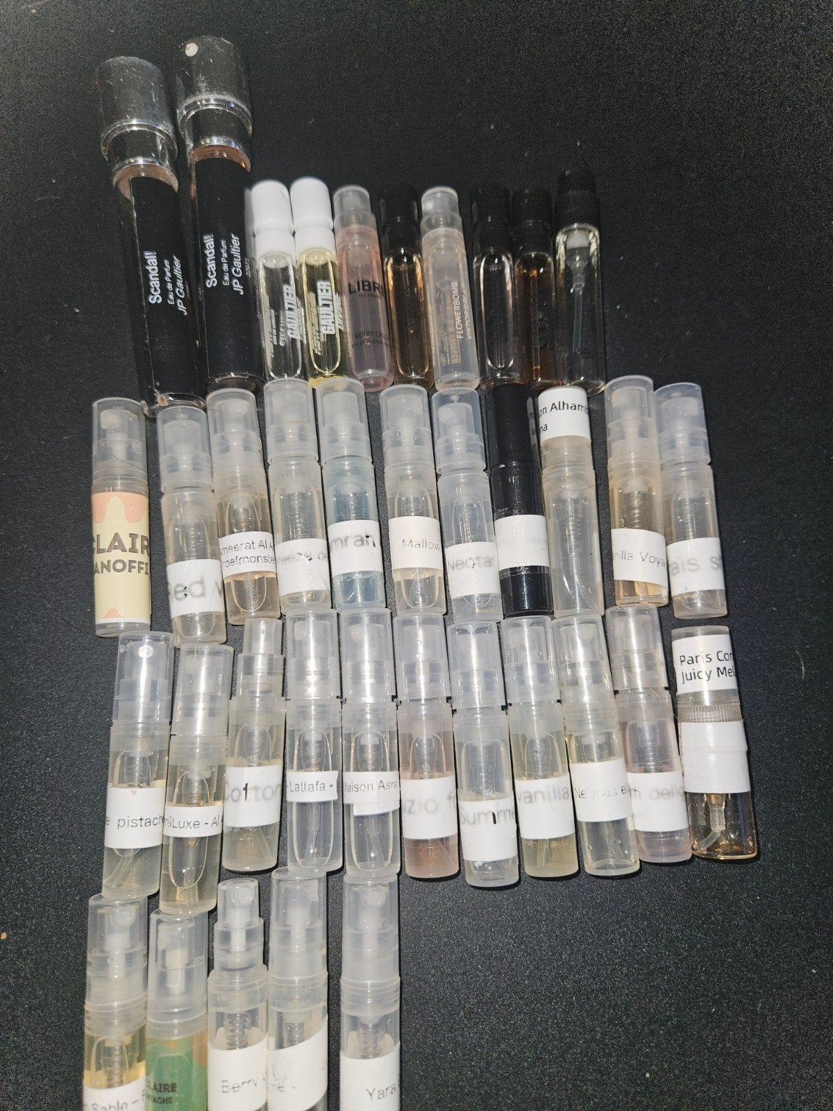 52 parfum samples arabische en designer - zie omschrijving, Ophalen of Verzenden, Gebruikt