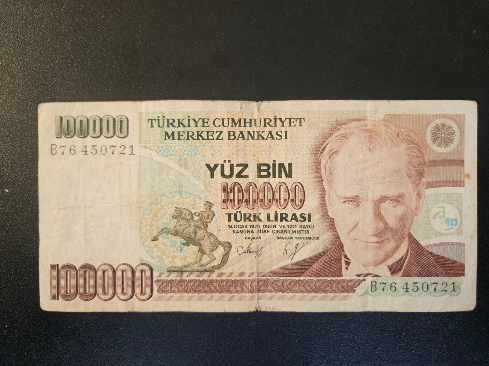 Turkije pick 205a 1991, Verzenden, Overige landen, Los biljet