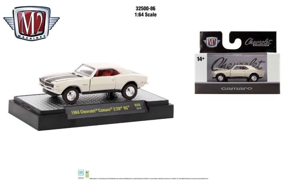 1968 Chevrolet Camaro Z/28 RS van M2 1/64 R86, Ophalen of Verzenden, Nieuw, Auto