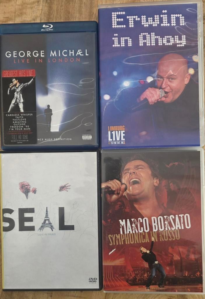Muziek DVD/Blu-ray collectie: George Michael, Seal, Marco Bo, Alle leeftijden, Ophalen of Verzenden, Gebruikt, Muziek en Concerten