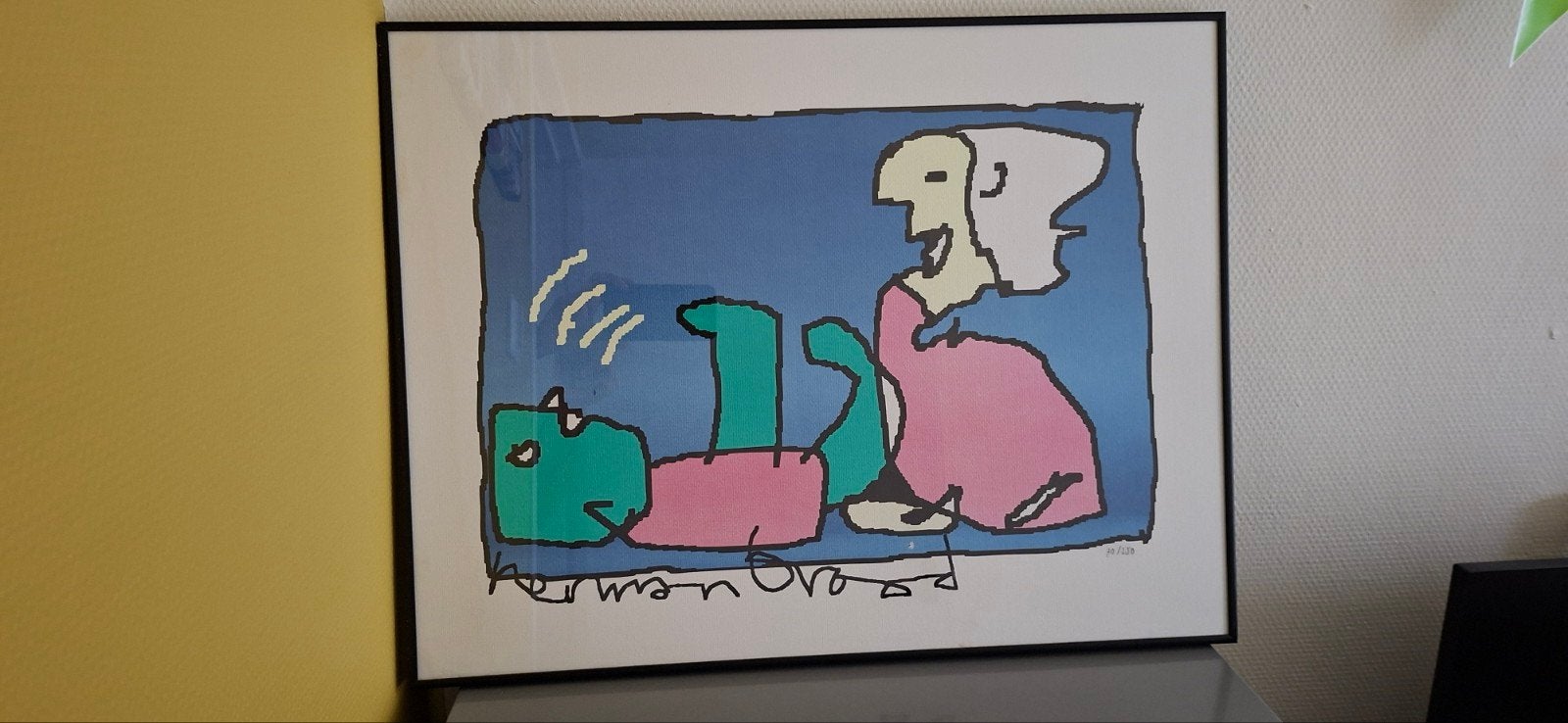 Herman Brood - 'Het laatste woord' - Zeefdruk 70/250, Antiek en Kunst, Kunst | Etsen en Gravures, Ophalen of Verzenden, Zeefdruk