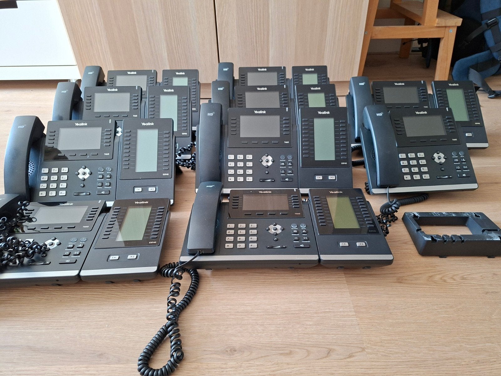 8x yealink t46g, 2x yealink t46s, 9 yealink exp40, Ophalen of Verzenden, Gebruikt