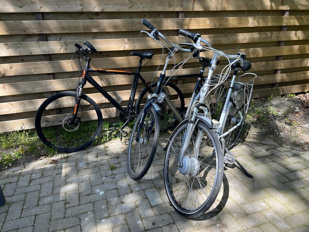 3 fietsen te ruil: Gazelle E-bike, Batavus, Crossfiets, Ophalen, 24 inch of meer, Gebruikt, Aluminium