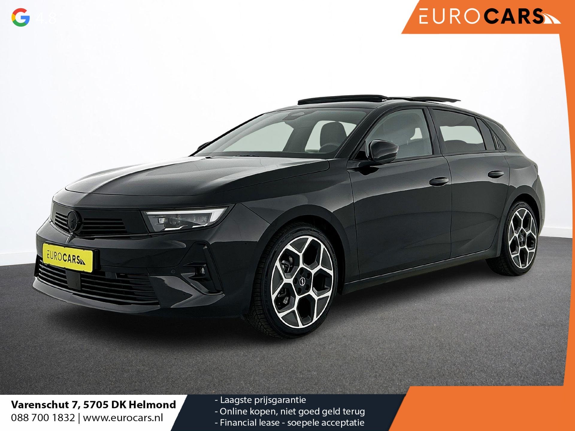 Opel Astra 1.2 Turbo Ultimate Automaat | Panorama schuif/kan, Auto's, Dealer onderhouden, Gebruikt, 680 kg, Alcantara