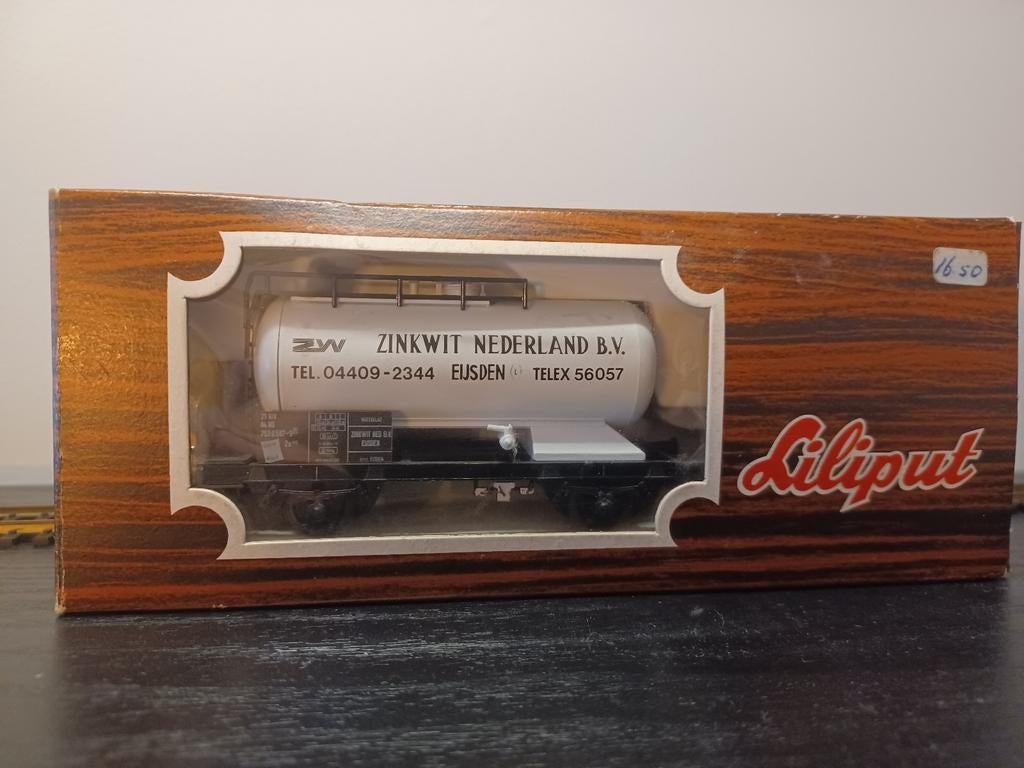 Lilliput Zinkwit Nederland B.V. ketelwagon in doos, Hobby en Vrije tijd, Modeltreinen | H0, Ophalen of Verzenden