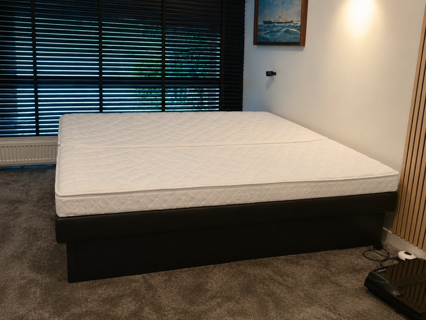 Waterbed met twee gescheiden matrassen, Ophalen, Zo goed als nieuw, Tweepersoons