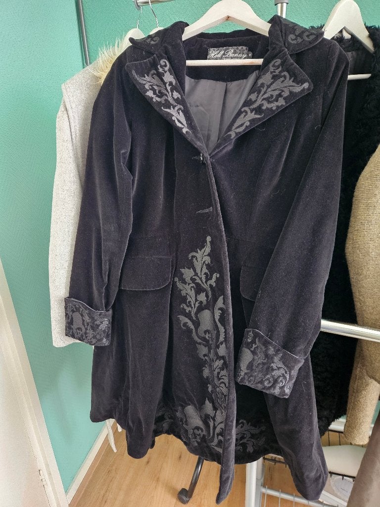 Hell Bunny jas, maat 38, Ophalen, Gedragen, Maat 38/40 (M), Zwart
