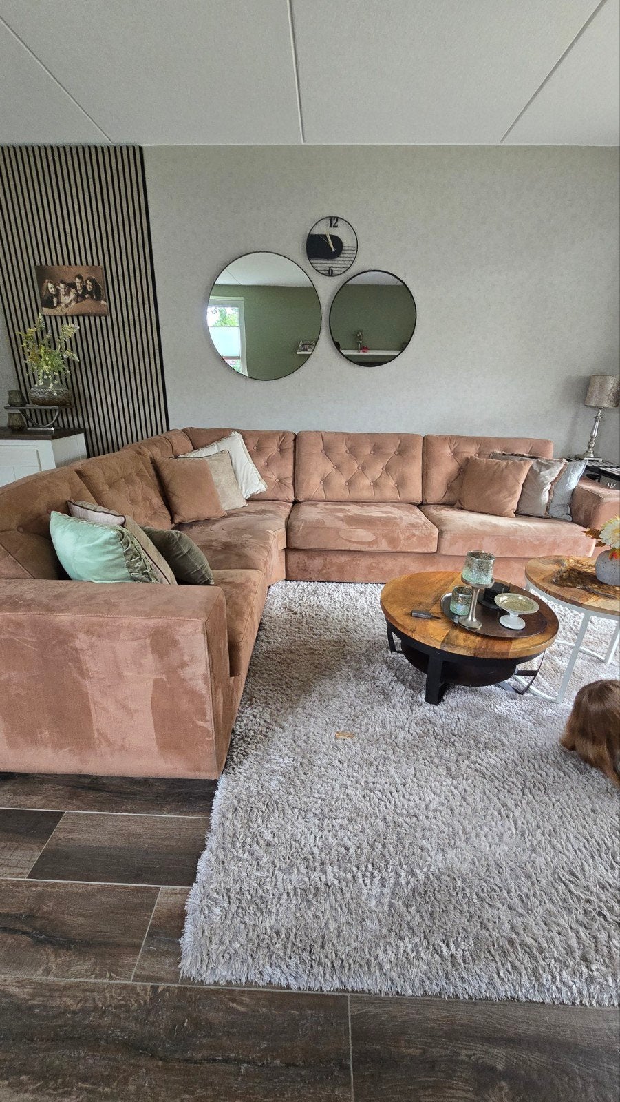 Grote hoekbank 300x245, Huis en Inrichting, Ophalen, Modern, Comfortabel, Gebruikt, 100 tot 125 cm
