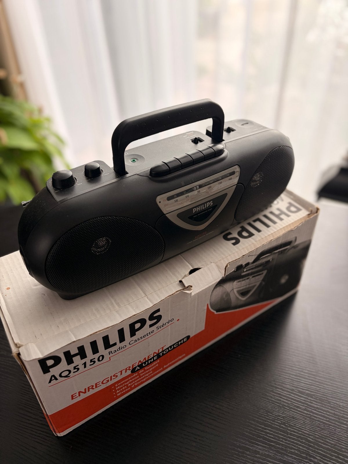 Philips AQ5150 Radio Cassette Stereo met originele doos, Ophalen of Verzenden, Zo goed als nieuw, Radio