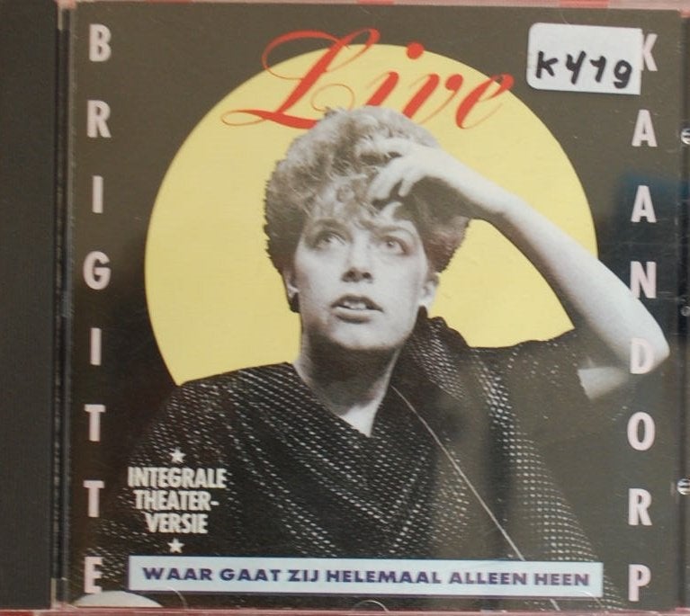 cd Brigitte Kaandorp Waar gaat zij helemaal alleen heen, Ophalen of Verzenden, Gebruikt, Album