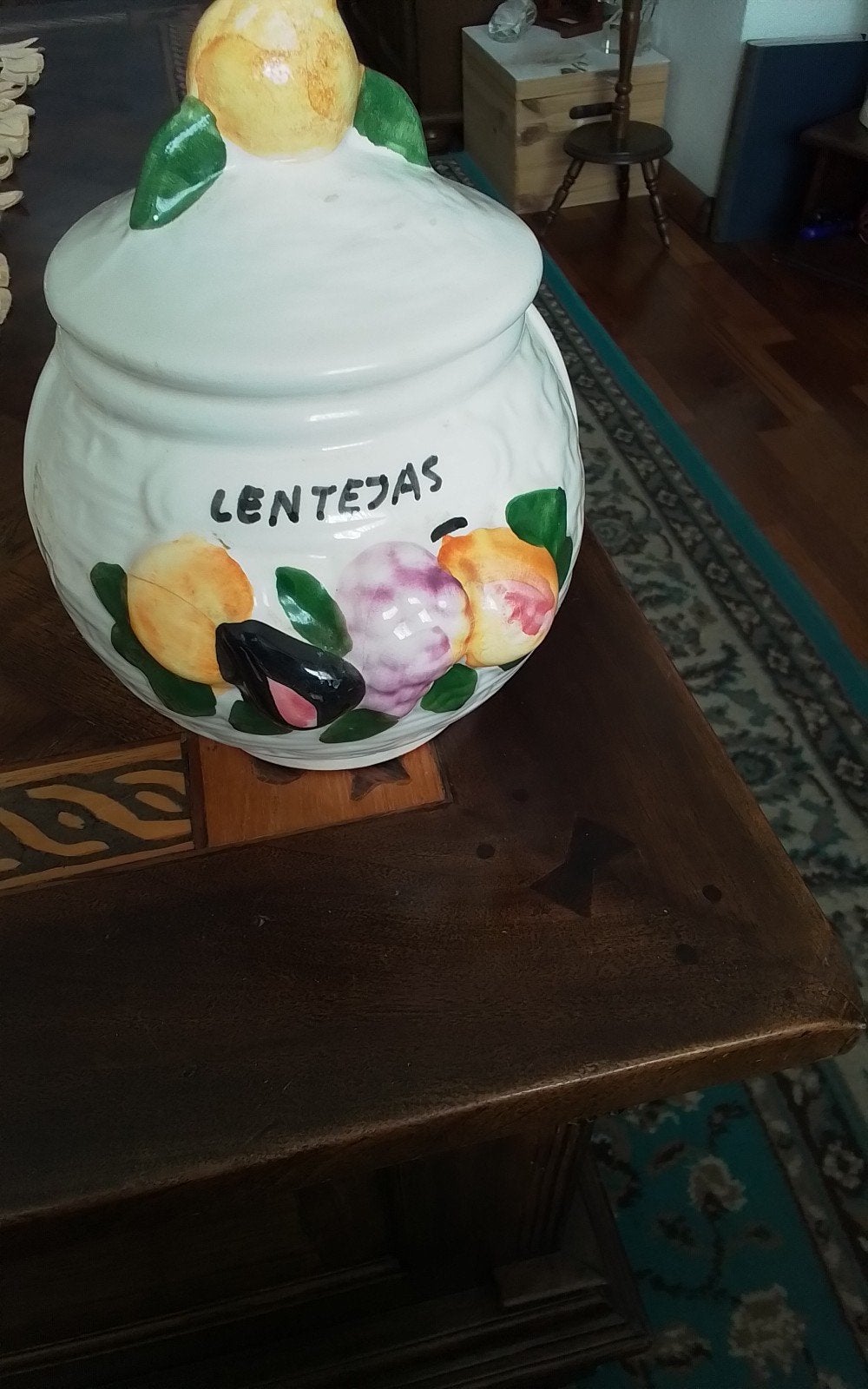 Spaanse pot voor linzen, Huis en Inrichting, Ophalen, Overige materialen, Pot, Bus of Blik