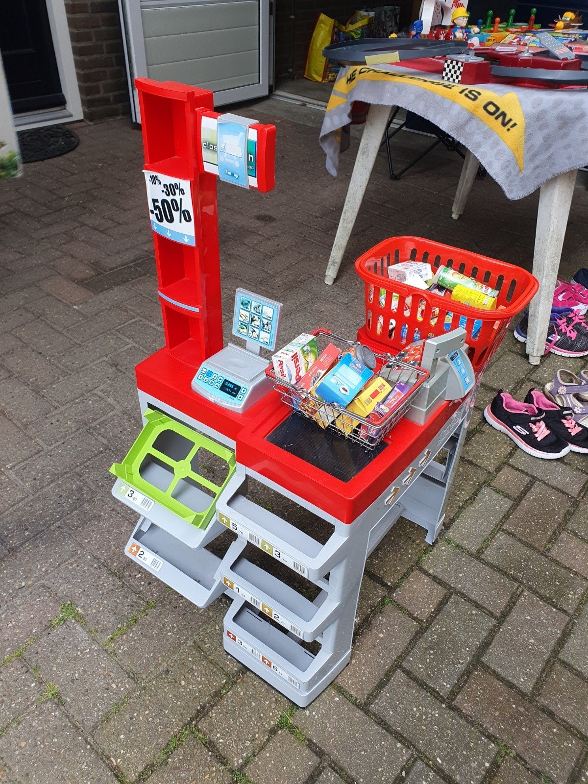 Winkeltje van smoby met boodschappen, Ophalen, Gebruikt, Jongen of Meisje