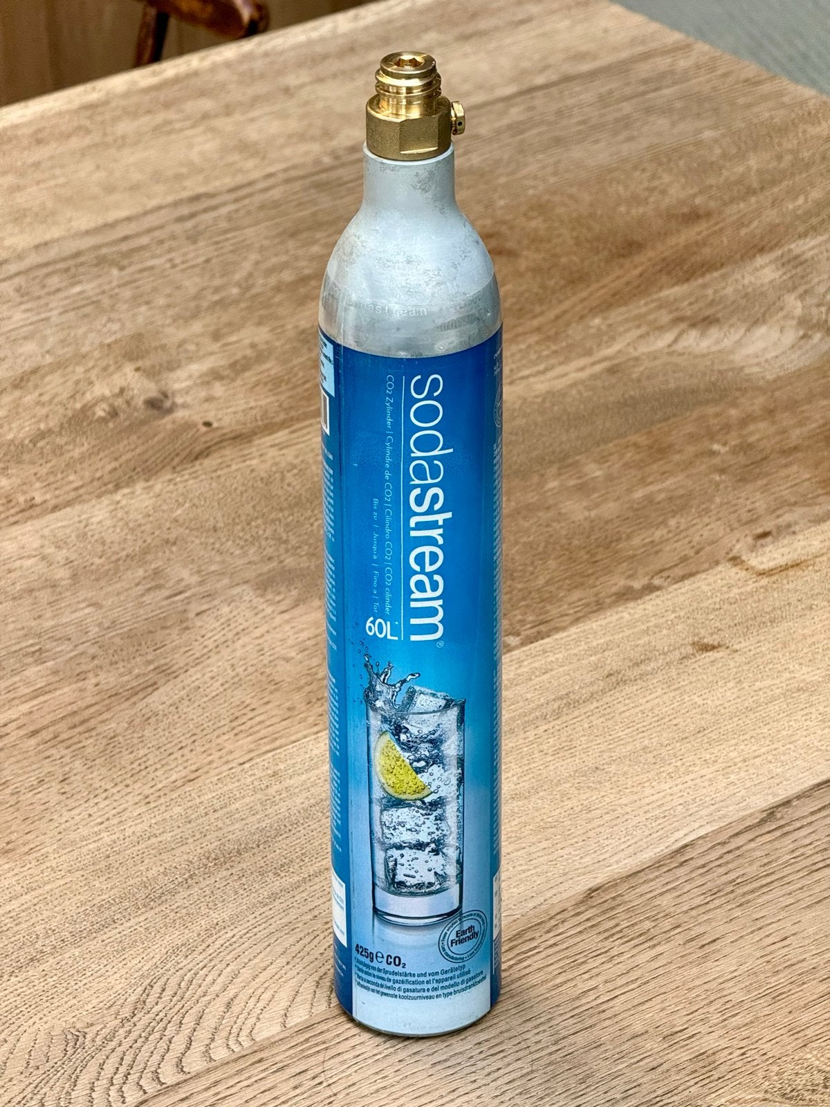 Sodastream cilinder 60L CO2, Ophalen, Gebruikt