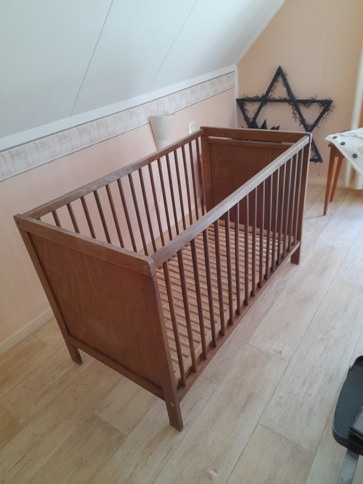 Houten Ledikant met Matras - Gebruikt, Ophalen, Gebruikt, Ledikant