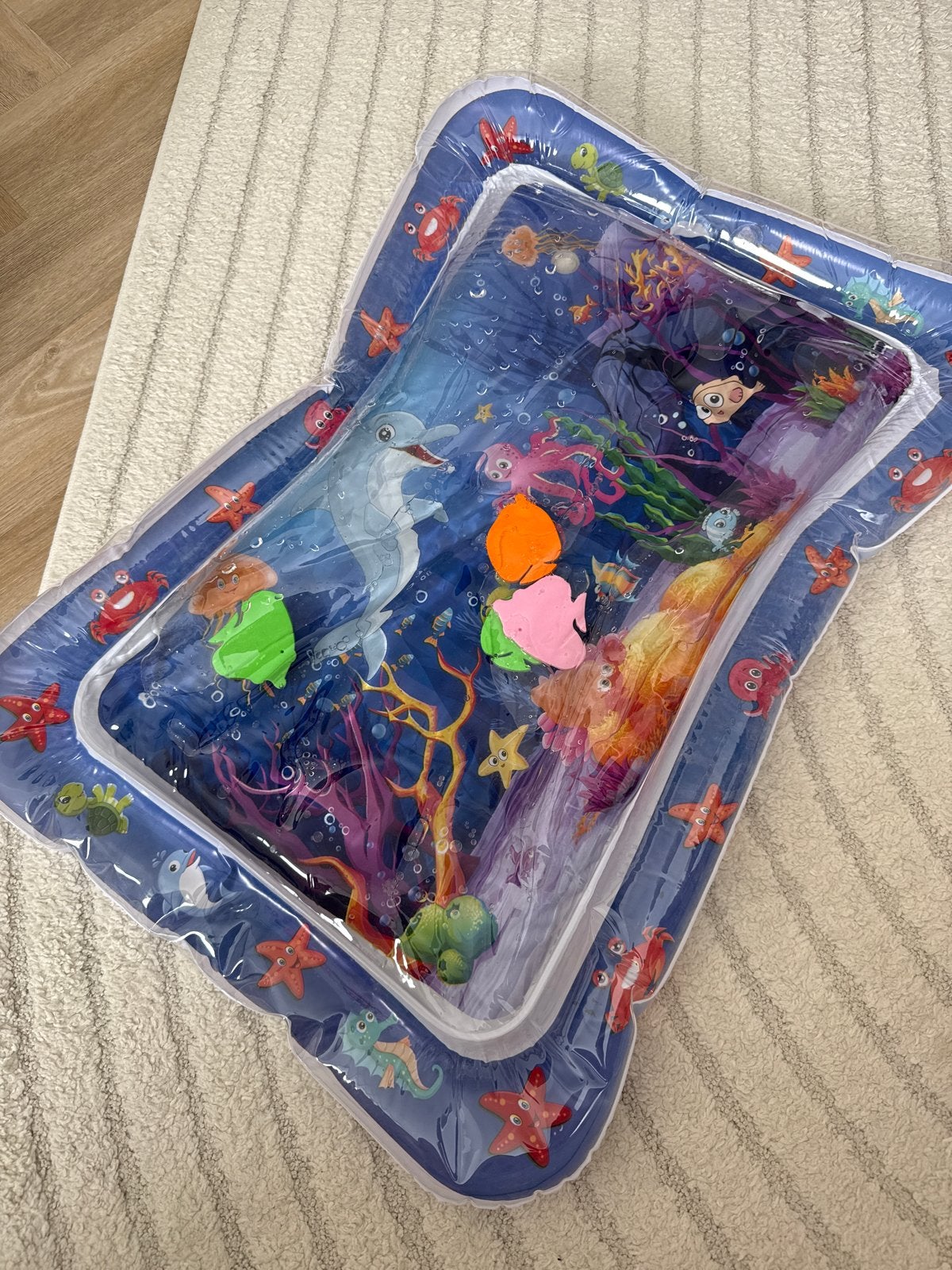 Opblaasbaar waterspeelkleed voor baby's - Zeethema, Kinderen en Baby's, Speelgoed | Babyspeelgoed, Ophalen, Zo goed als nieuw