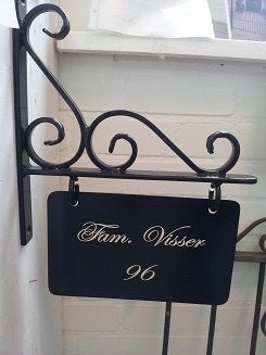 Uithangbordje naambordje, Tuin en Terras, Ophalen of Verzenden, Nieuw