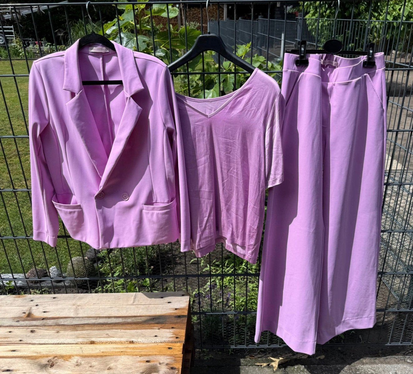 Studio Anneloes pak met shirt travelstof roze M / L, Ophalen, Nieuw, Roze