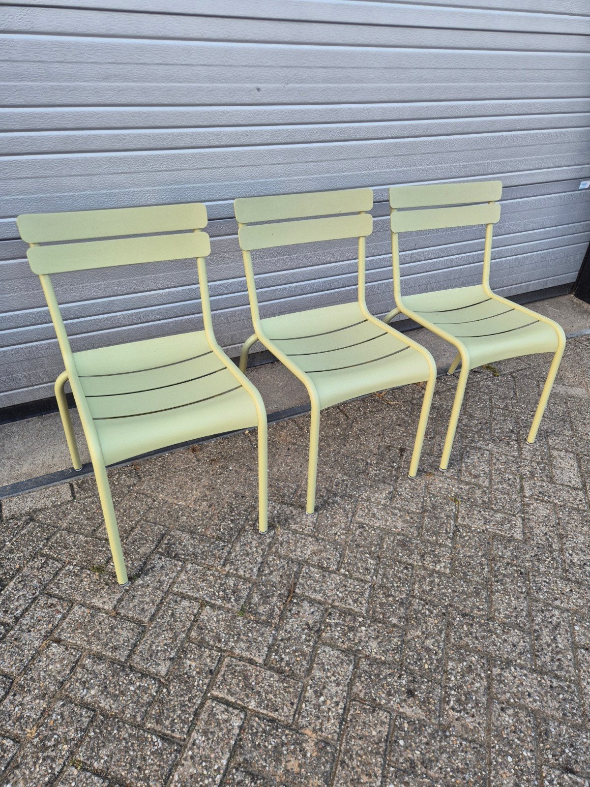 3x gebruikte fermob Luxembourg willow green Prijs per stuk, Ophalen