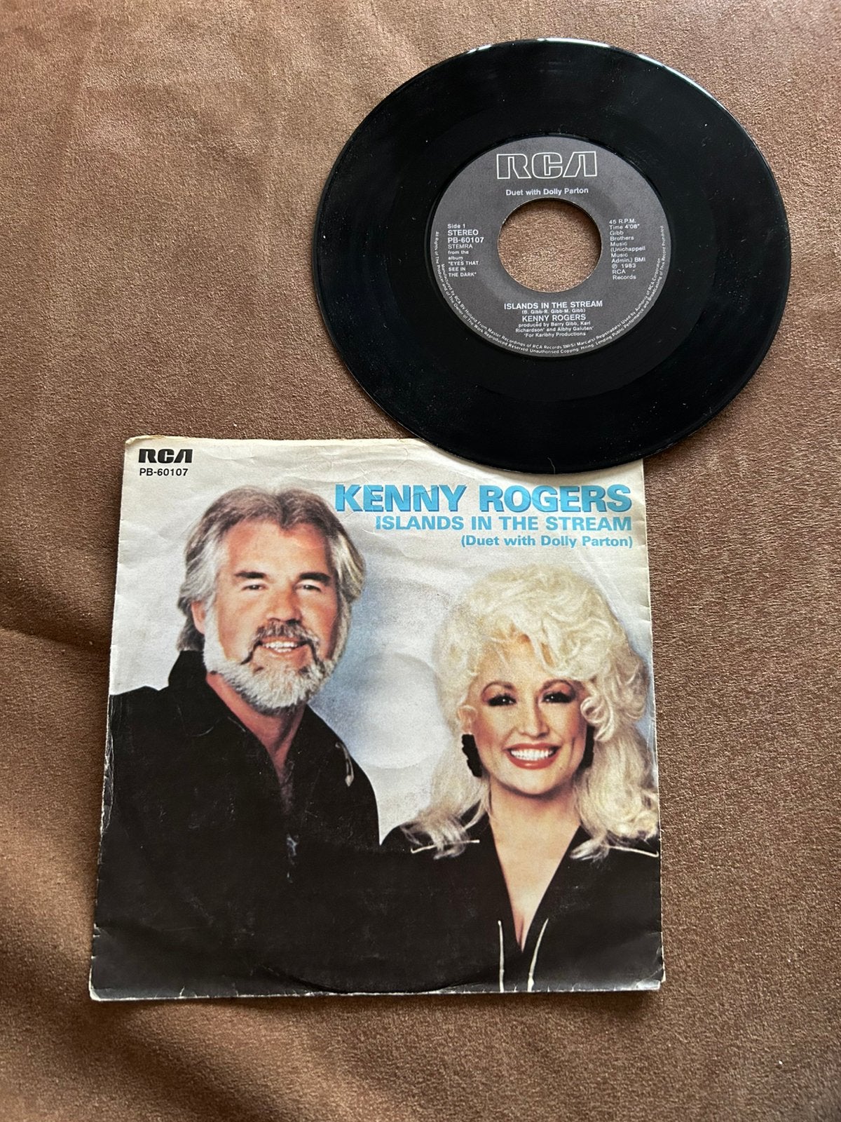 KENNY ROGERS en DOLLY PARTON : ISLANDS IN THE STREAM, Cd's en Dvd's, Vinyl Singles, Ophalen of Verzenden, Zo goed als nieuw, Country en Western