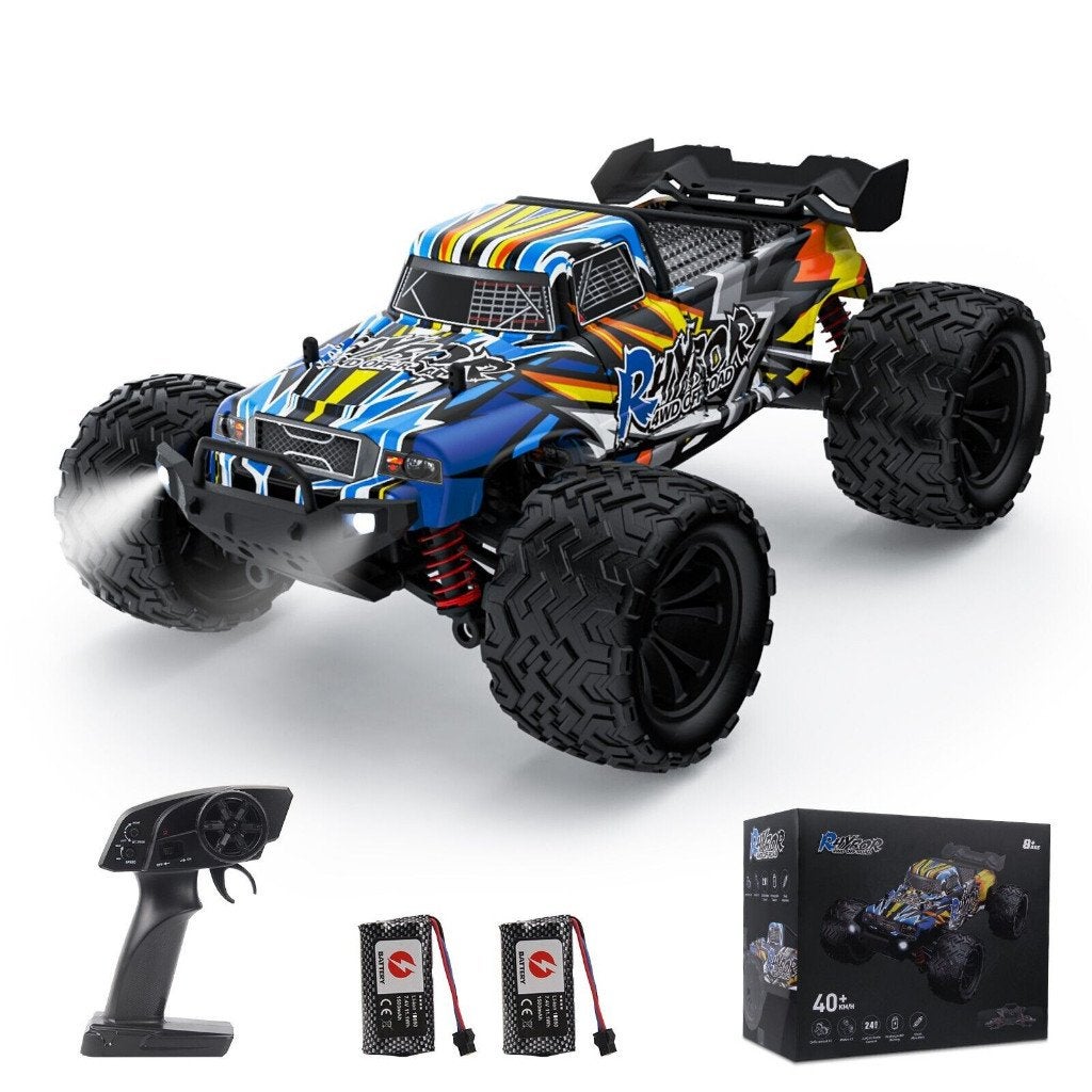 High-Tech RC 4x4 Drive Monstertruck. Dual Enggine 2 Accu's., Auto offroad, Nieuw, Ophalen of Verzenden, RTR (Ready to Run)