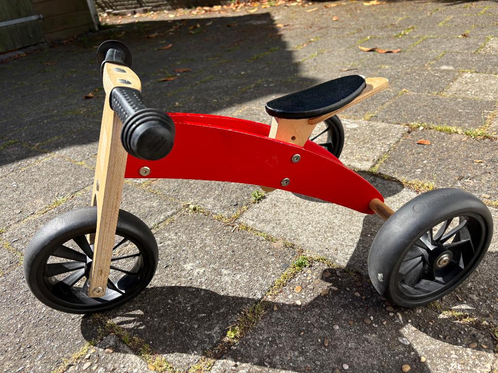 Loopfiets hout, Kinderen en Baby's, Speelgoed | Buiten | Voertuigen en Loopfietsen, Ophalen, Gebruikt, Loopfiets