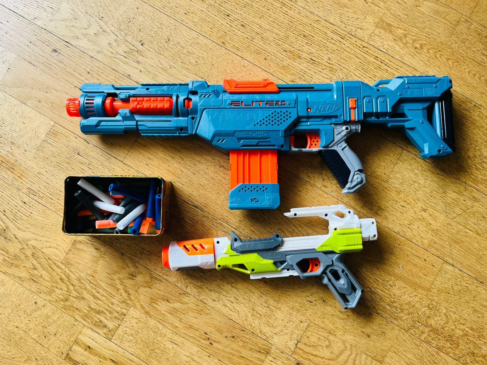 Nerf Elite 2.0 Echo CS-10 Blaster met extra Nerf pistool, Ophalen, Gebruikt, Jongen of Meisje