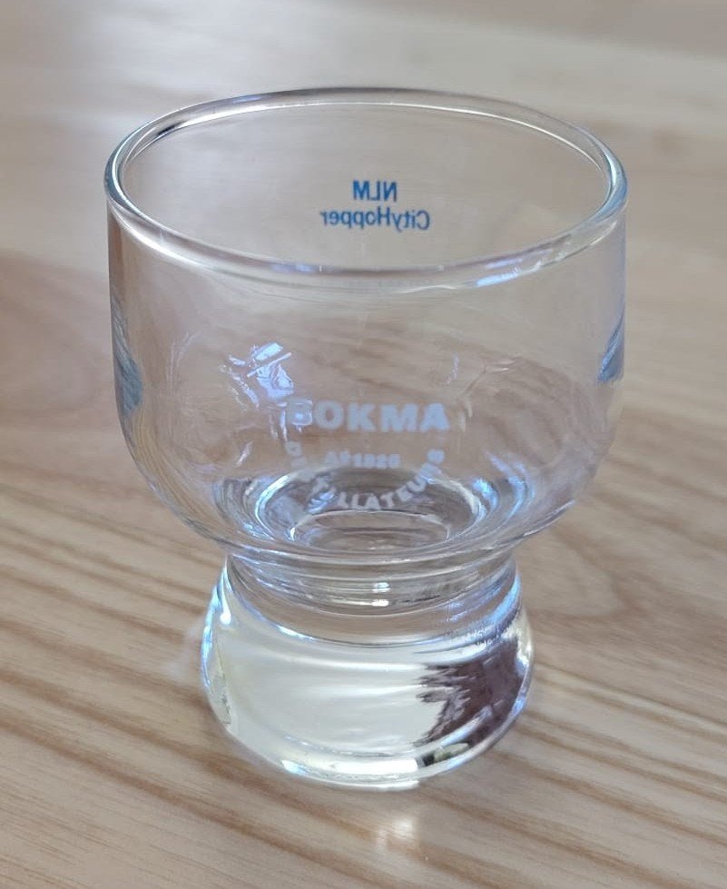 Jeneverglas Bokma Distillateurs 1826 KLM Cityhopper, Ophalen of Verzenden, Zo goed als nieuw, Overige typen