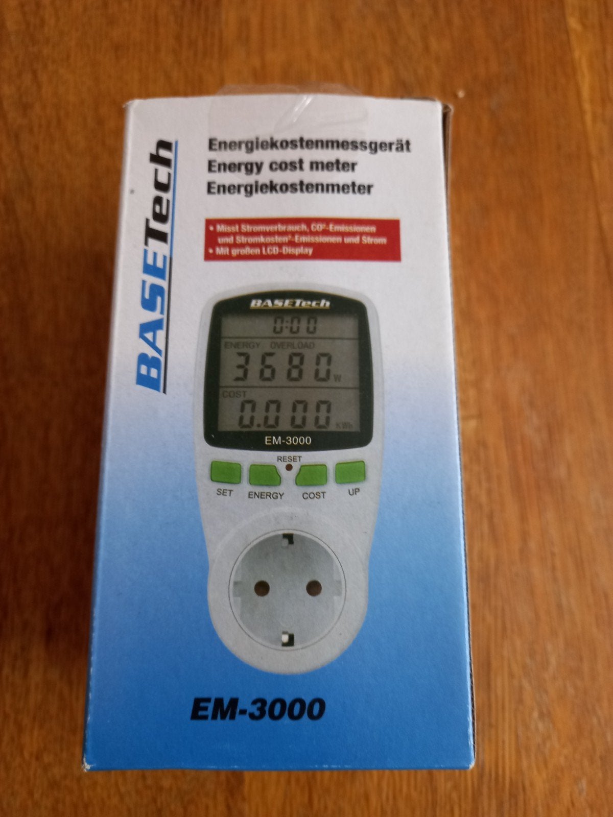 BASETech EM-3000 Energiekostenmeter - Meet uw verbruik, Ophalen of Verzenden, Zo goed als nieuw