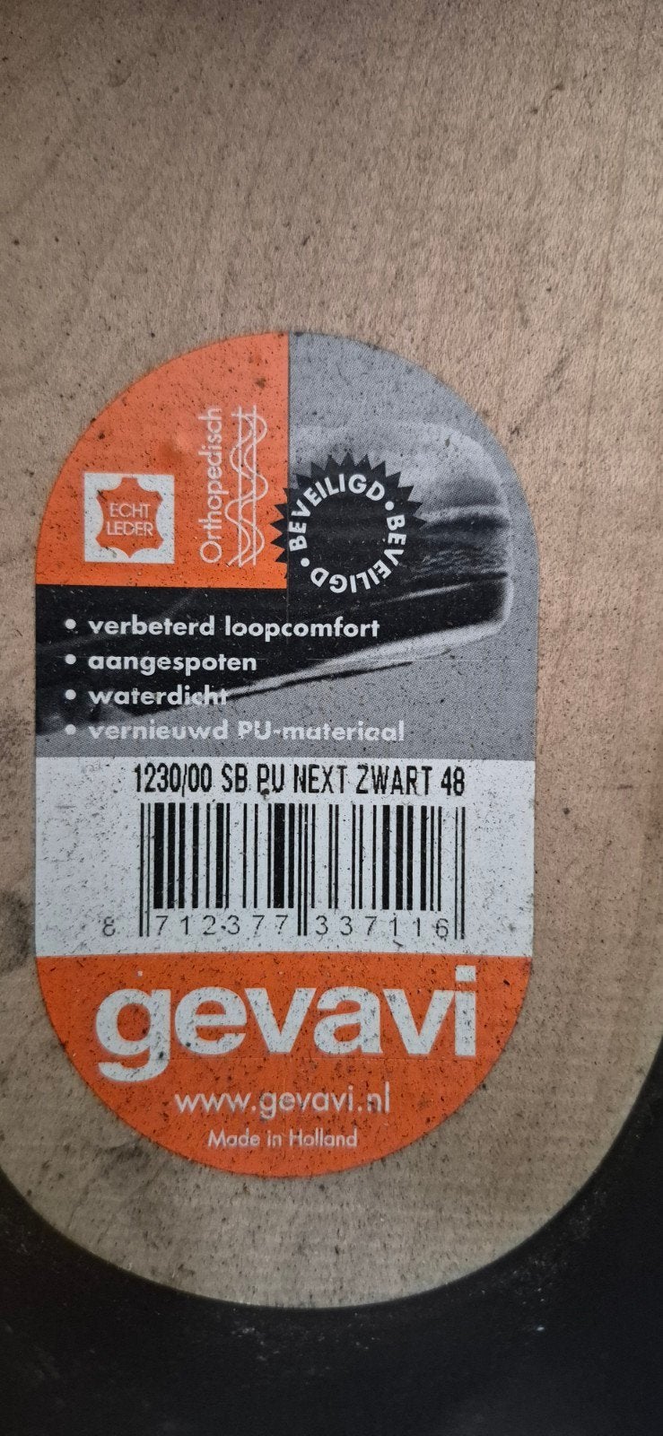 Gevavi Klompen Zwart Maat 48 - Veiligheid en Comfort, Gevavi, Klompen, Zwart, Nieuw