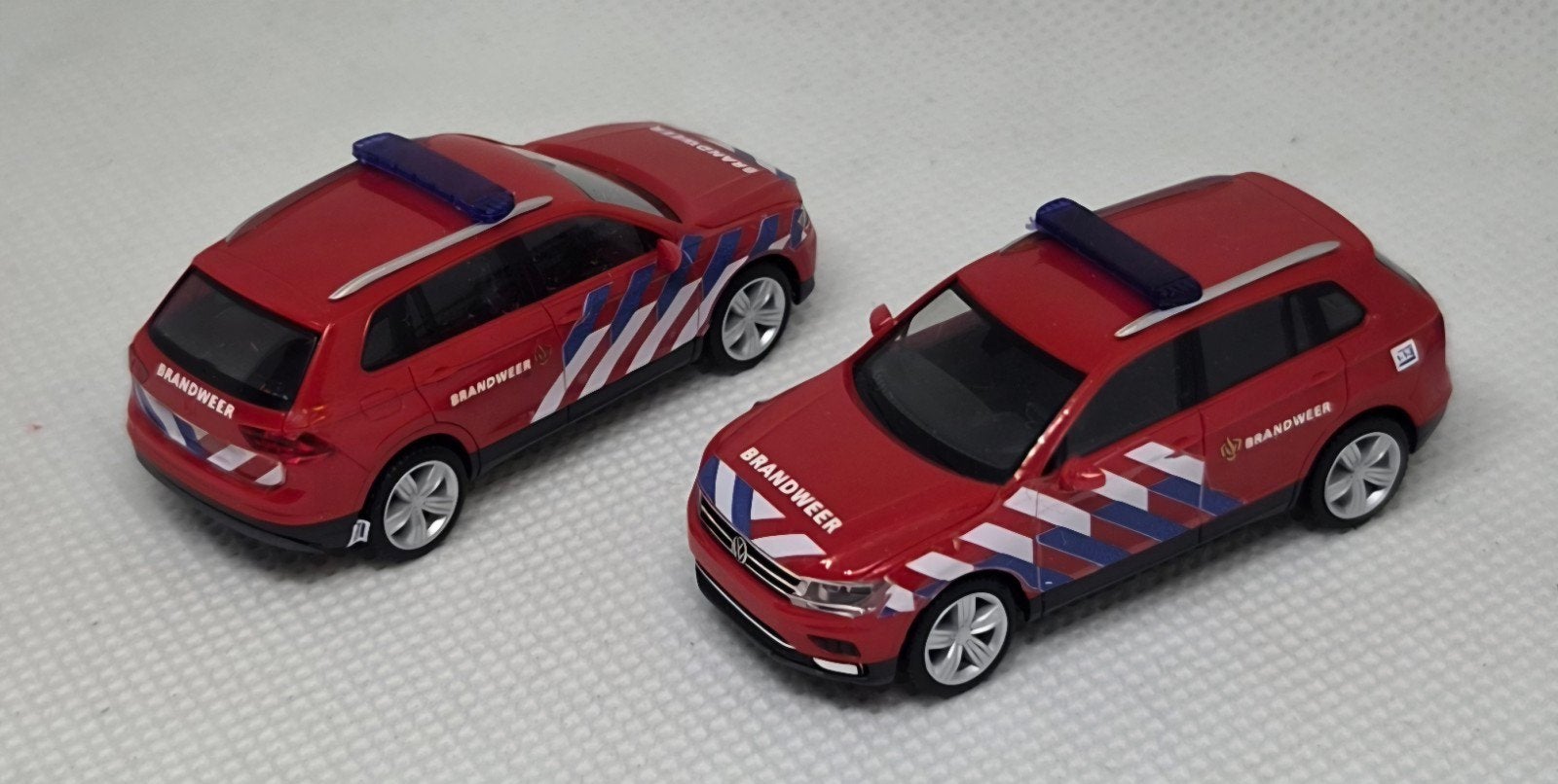 VW Tiguan Brandweer Eigenbouw, Ophalen of Verzenden, Zo goed als nieuw, Auto, Herpa