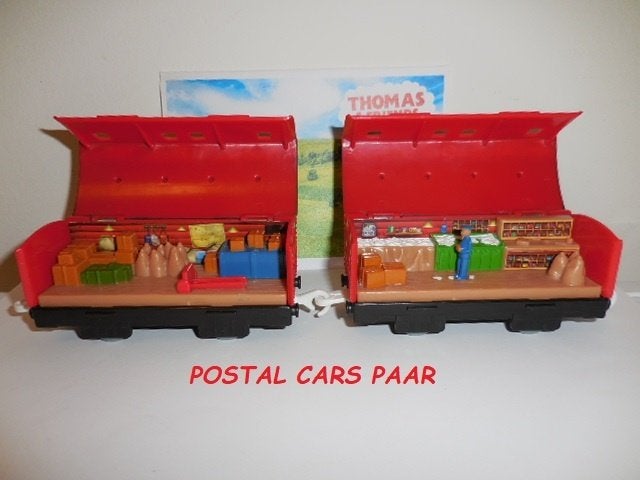 Trackmaster Thomas de Trein, See Inside Postal Cars Paar, Ophalen of Verzenden, Gebruikt