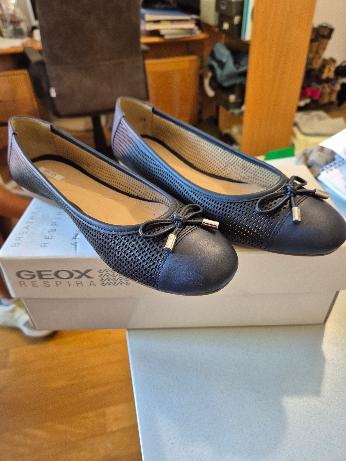 Geox ballerina's,  blauw, maat 40, Ophalen of Verzenden, Nieuw, Blauw