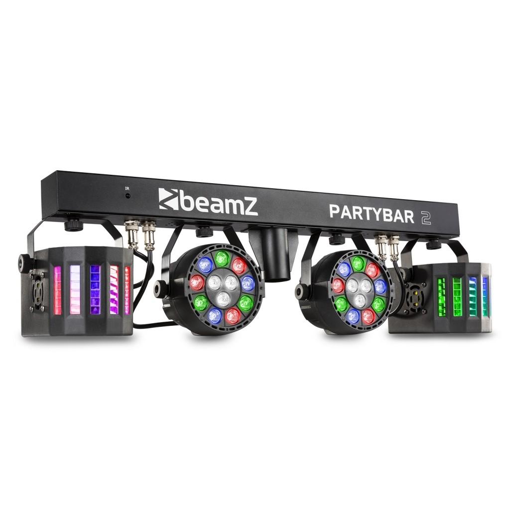 beamZ PartyBar2 met 2x PAR  Plus 2x Derby | Single (837850)
