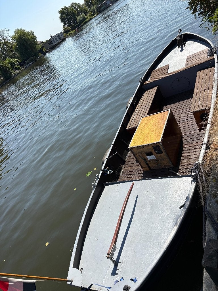 Stalen Vlet / Sloep 7 meter met Volvo Penta MD2B te Koop, Watersport en Boten, Ophalen, Gebruikt, Staal, Binnenboordmotor
