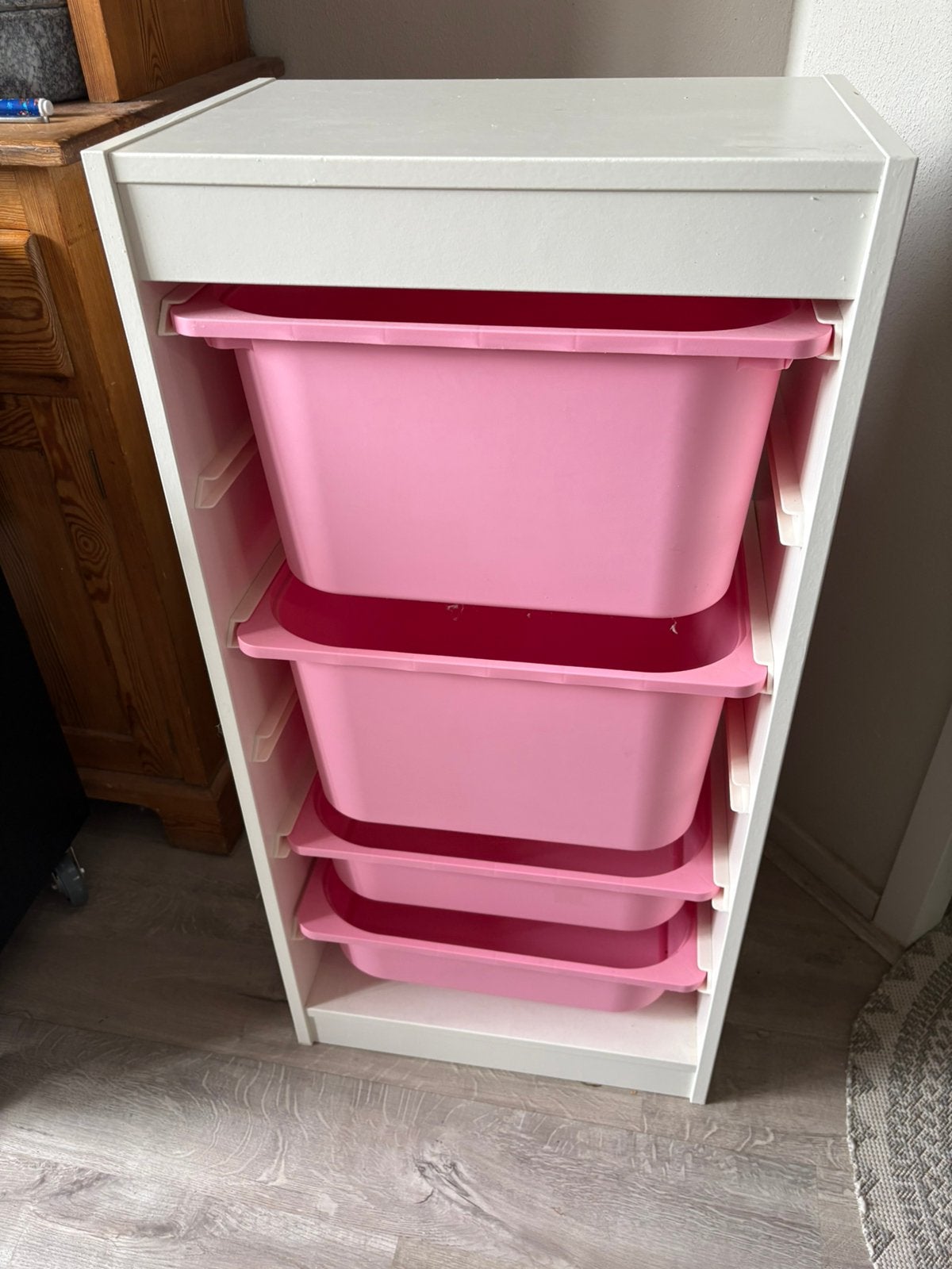 Ikea Trofast met bakken, ideaal voor kinderkamer, Ophalen, Minder dan 50 cm, 5 laden of meer, Zo goed als nieuw