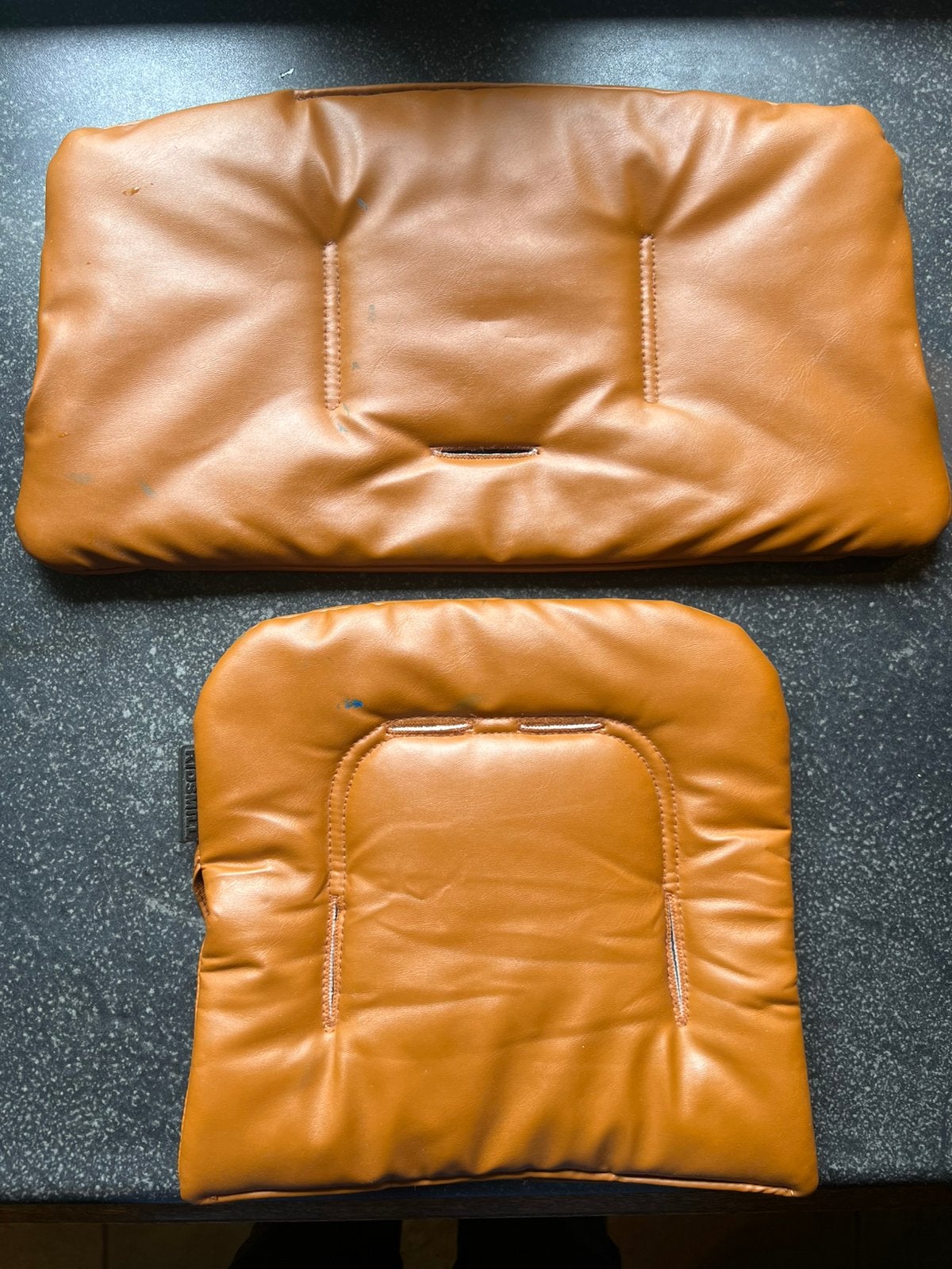 Kidsmill up kussenset cognac, kunstleer, Kinderen en Baby's, Kinderstoelen, Ophalen, Gebruikt, Overige typen
