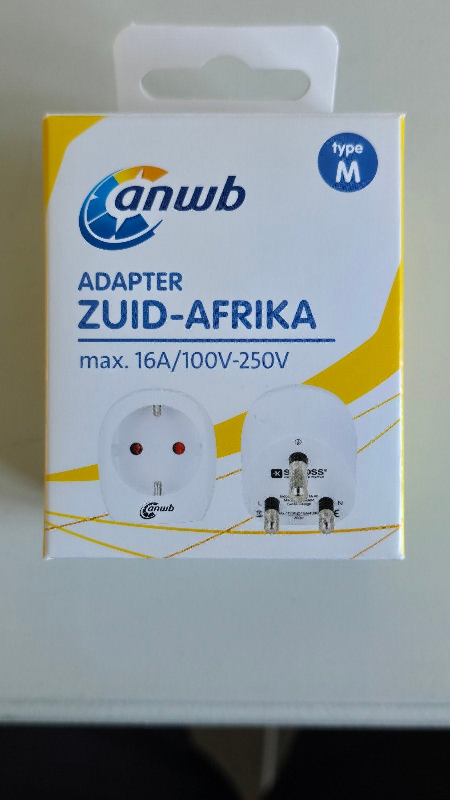ANWB Reisadapter Zuid-Afrika Type M - Nieuw in doos, Ophalen