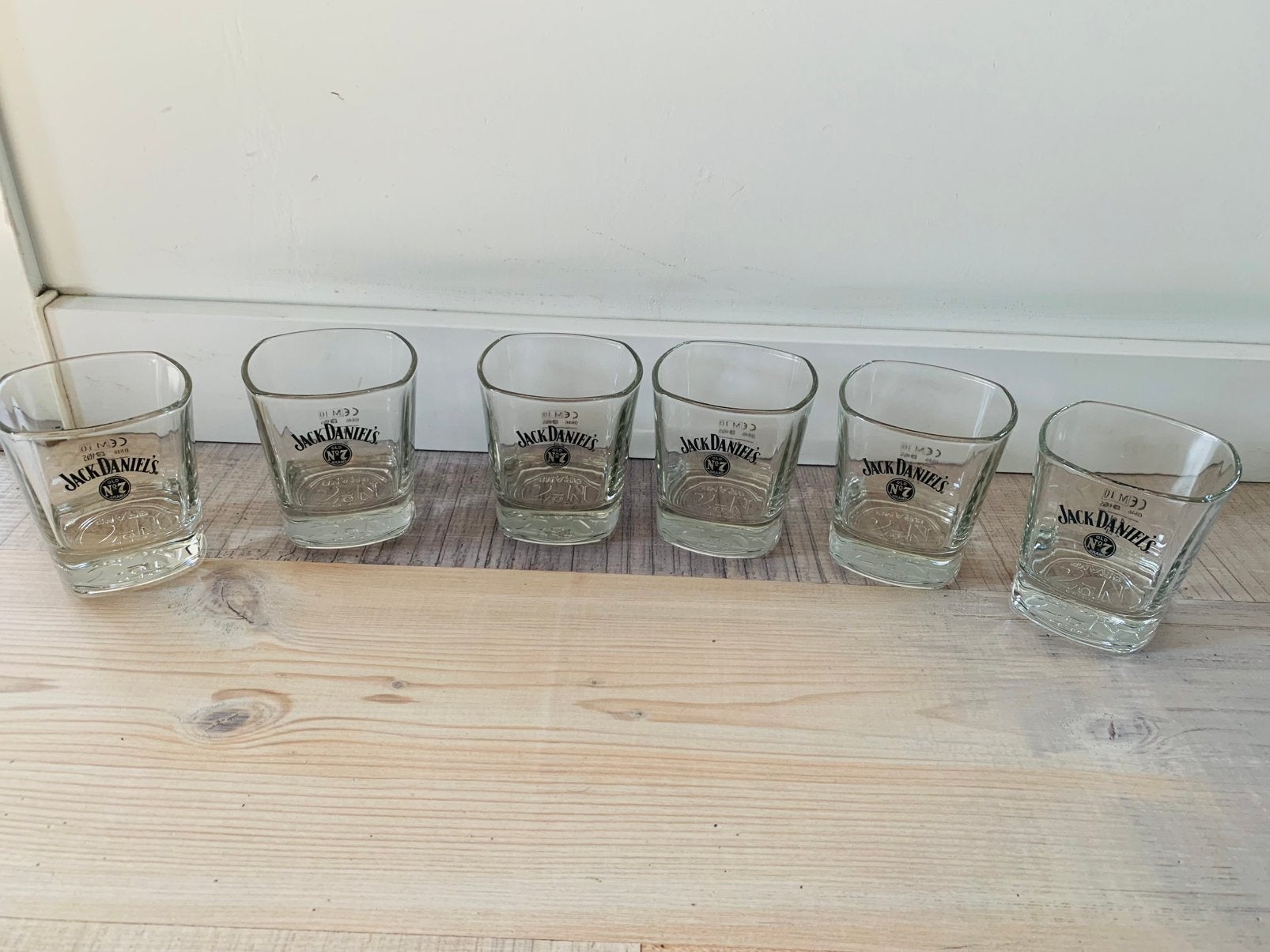 6x Jack Daniel’s No. 7 whiskey glazen, Verzamelen, Glas en Borrelglaasjes, Ophalen of Verzenden, Zo goed als nieuw, Overige typen