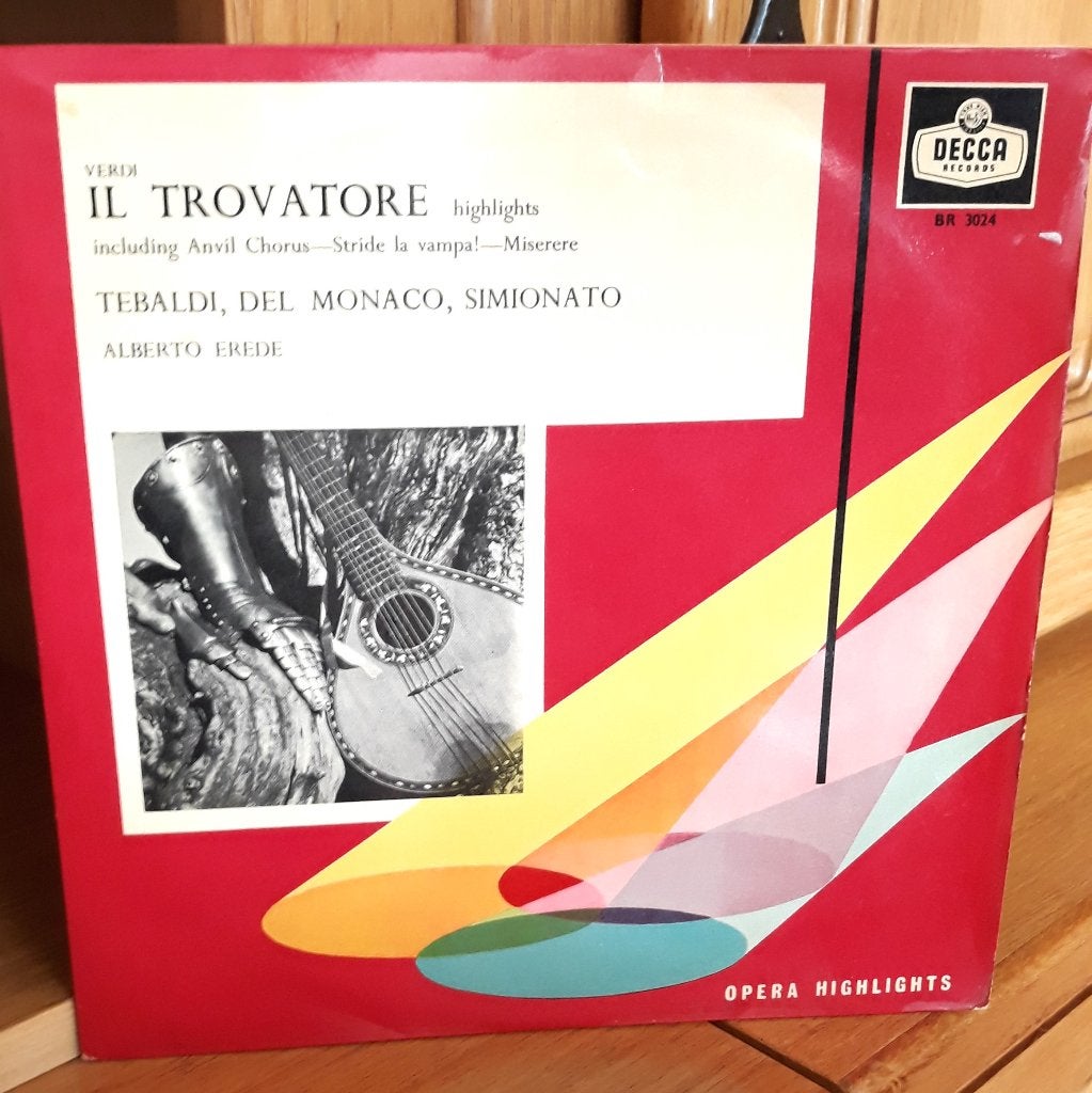 Il Trovatore Highlights - Tebaldi, Del Monaco, Simionato, LP, Gebruikt, 10 inch, Opera of Operette