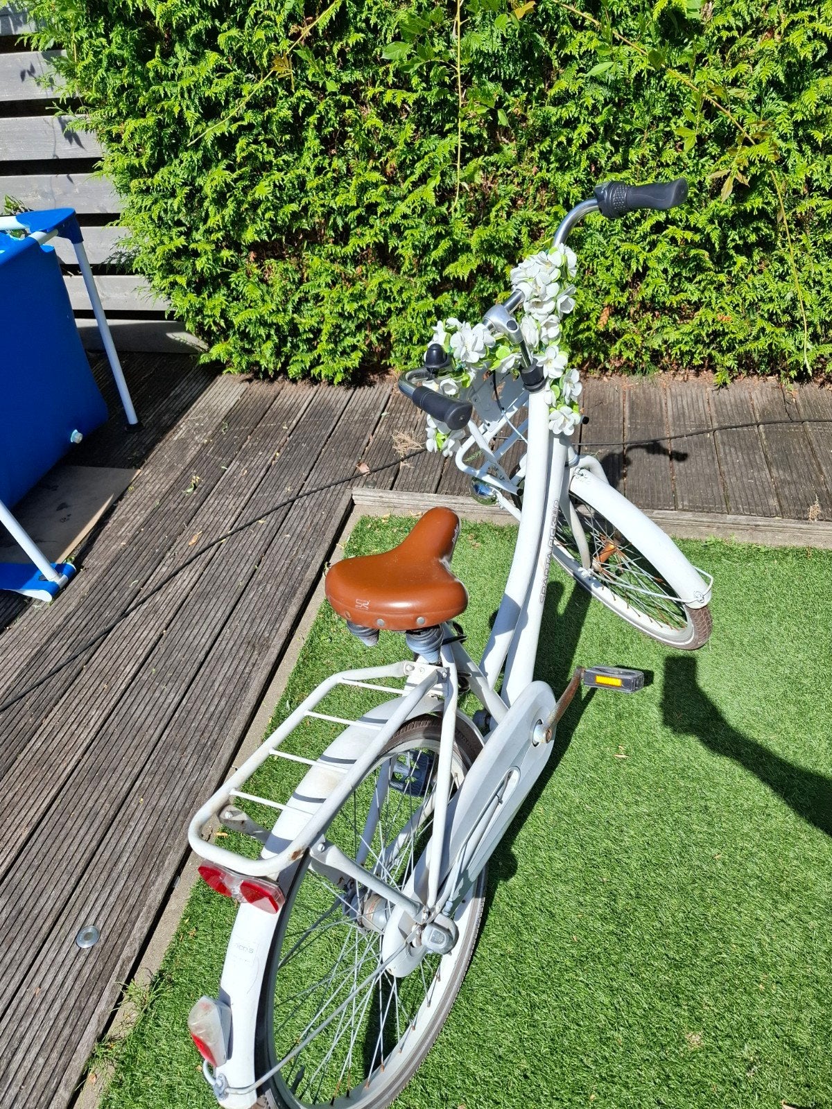 Meisjesfiets wit Sparta pick-up - tot 9 jaar, Ophalen, Terugtraprem, Gebruikt, Handrem