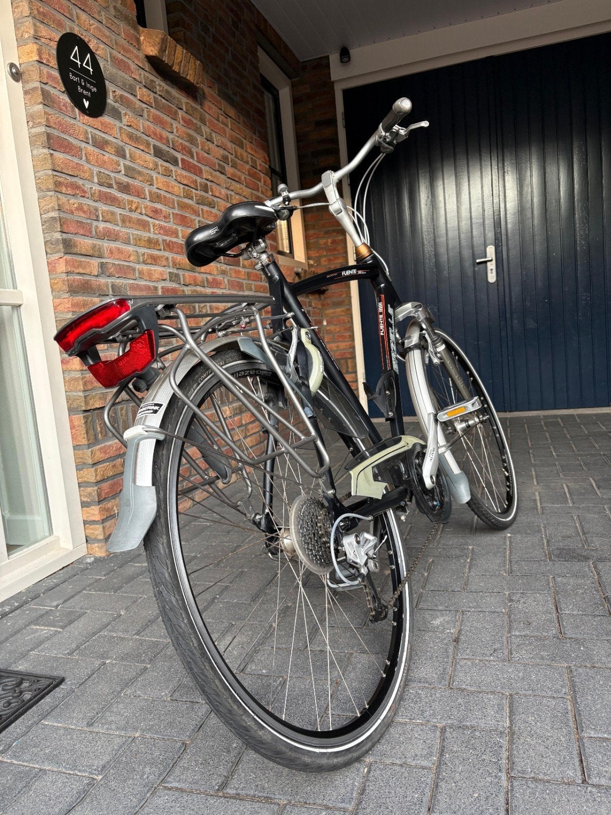 Gazelle Fuente Herenfiets - Goed onderhouden, Ophalen, Gebruikt, Velgrem, Versnellingen