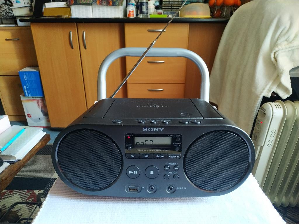 SONY ZS-PS50 cd-speler met radio en usb, Gebruikt, Draagbaar, Tuner of Radio, Ophalen of Verzenden