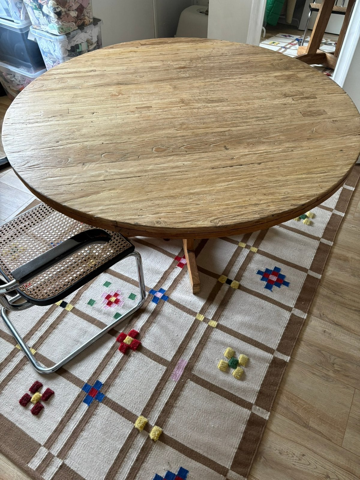 Hkliving eet tafel, Ophalen, Rond, 100 tot 150 cm