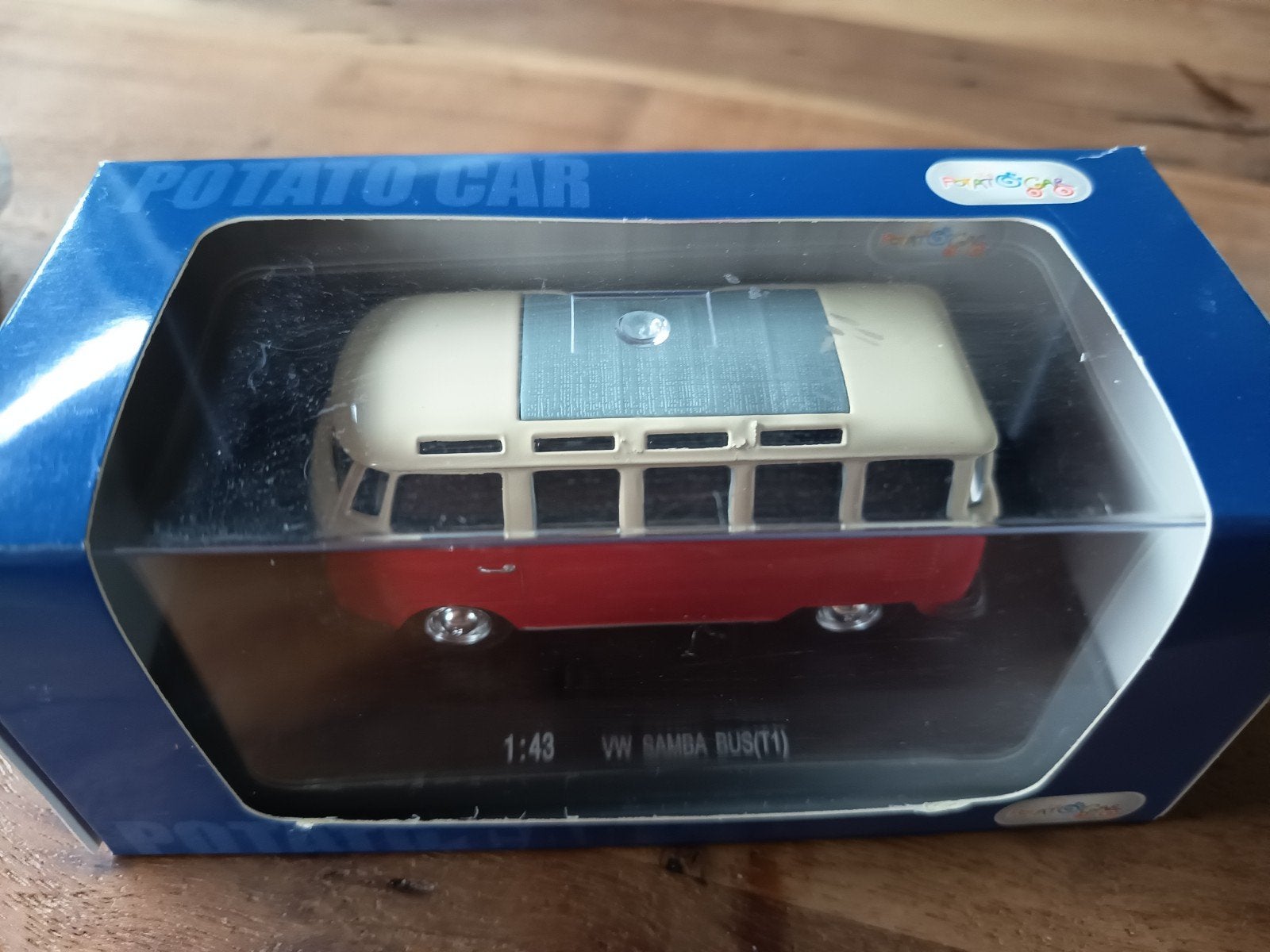 Mooie VW Samba Bus ( T1 ) in doos  1:43, Ophalen of Verzenden, Auto