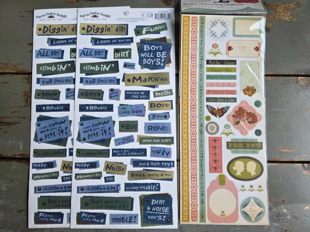 Diverse stickervellen (fotoveilig), Ophalen of Verzenden, Nieuw