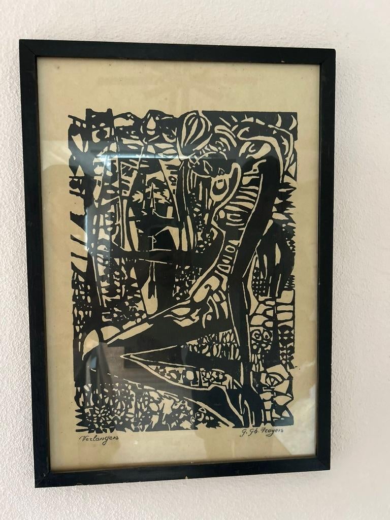 Litho verlangens van Gilbert G Froyen, Antiek en Kunst, Ophalen