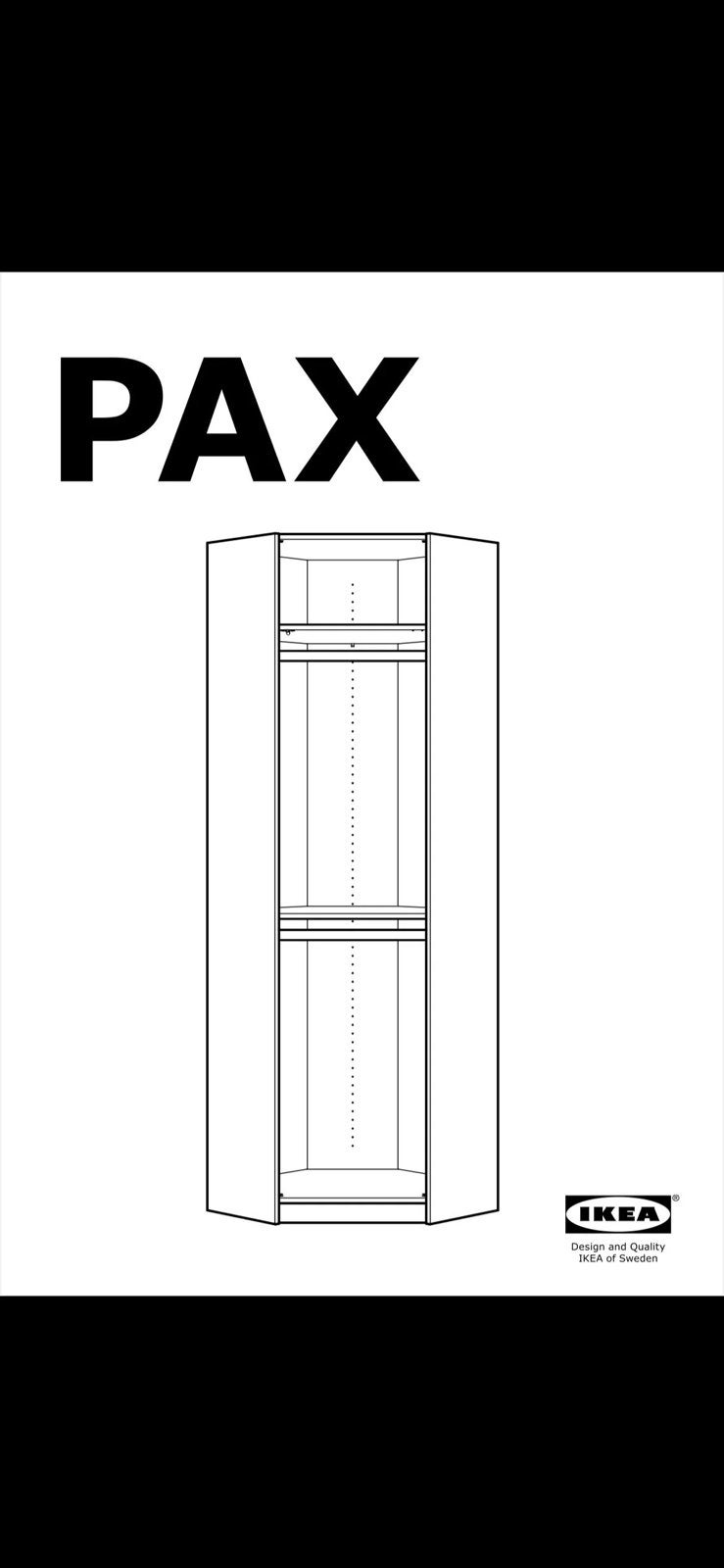 Te geef: Pax hoekelement oude versie, Huis en Inrichting, Kasten | Kledingkasten, Ophalen, Gebruikt, 200 cm of meer, 50 tot 100 cm