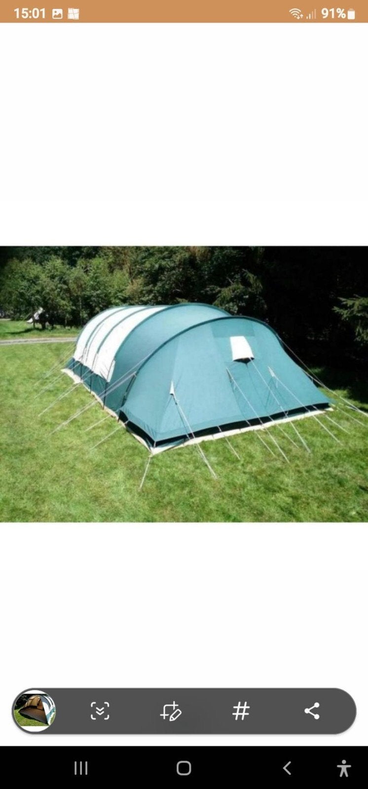 Hypercamp Impression 6 tent met complete kampeeruitrusting, Caravans en Kamperen, Tenten, Ophalen, Gebruikt